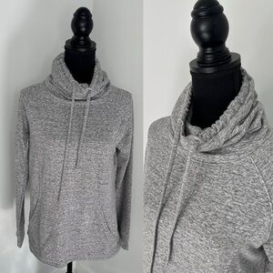 32 Degrees Heat Heather Gray Pullover Cowl Neck Sweatshirt (S)